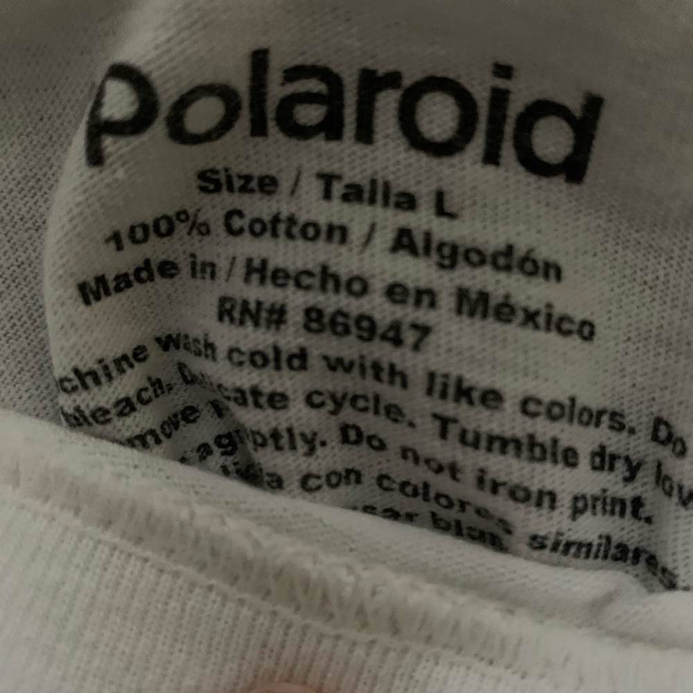 Polaroid Crop Top Size L BARELY WORN - Picture 3 of 3